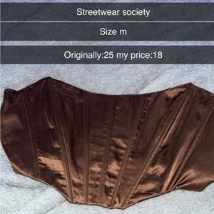 Streetwear Society Chocolate Brown Crop Top